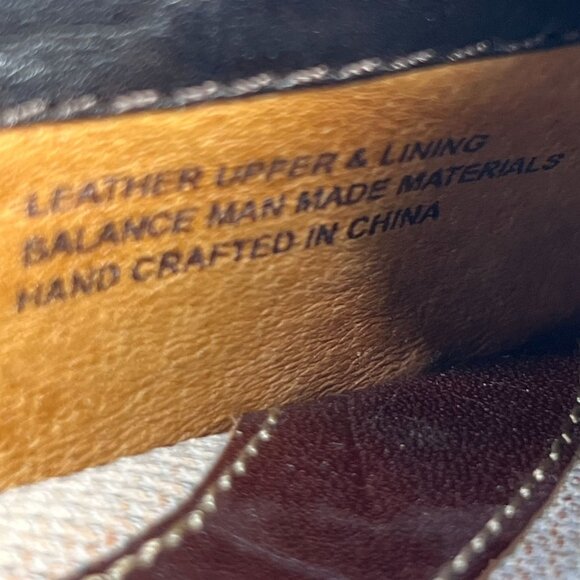 Born Womens Slip On Brown Leather Shoes Loafers Size 6 M EU 36.5 Stitching - Picture 6 of 12